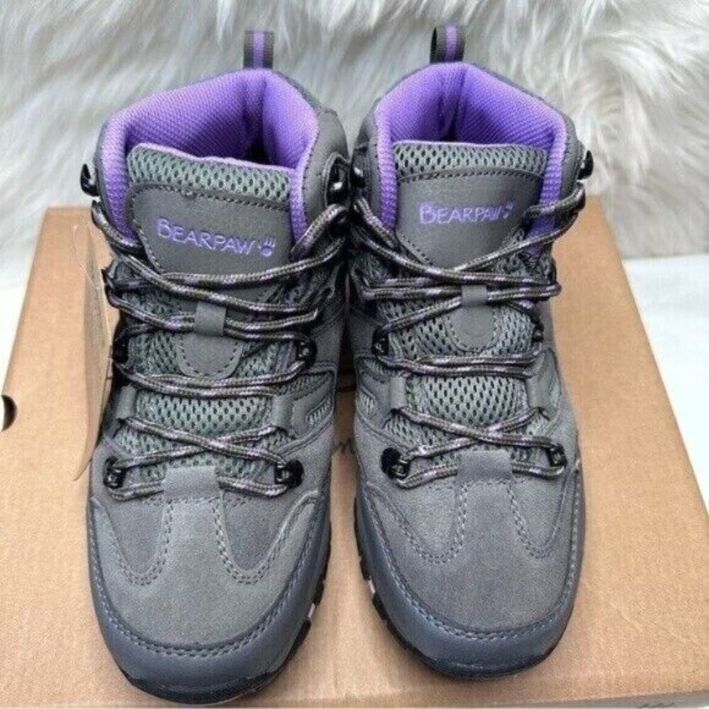 Bearpaw Women’s Corsica Wide Gray Fog Hiking Shoes Size 6.5 NWB - Picture 7 of 12